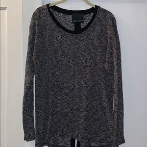 Harlow & Graham Long Sleeve Black Top